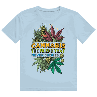 Heavy Cotton T-Shirt - Cannabis, The friend that never judges | Division420®