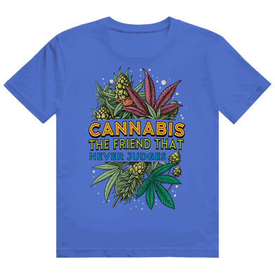 Heavy Cotton T-Shirt - Cannabis, The friend that never judges | Division420®
