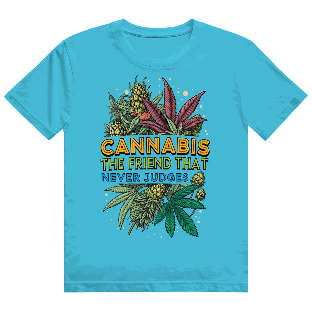 Heavy Cotton T-Shirt - Cannabis, The friend that never judges | Division420®