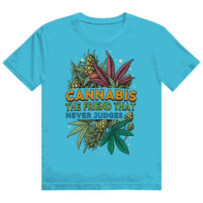 Heavy Cotton T-Shirt - Cannabis, The friend that never judges | Division420®