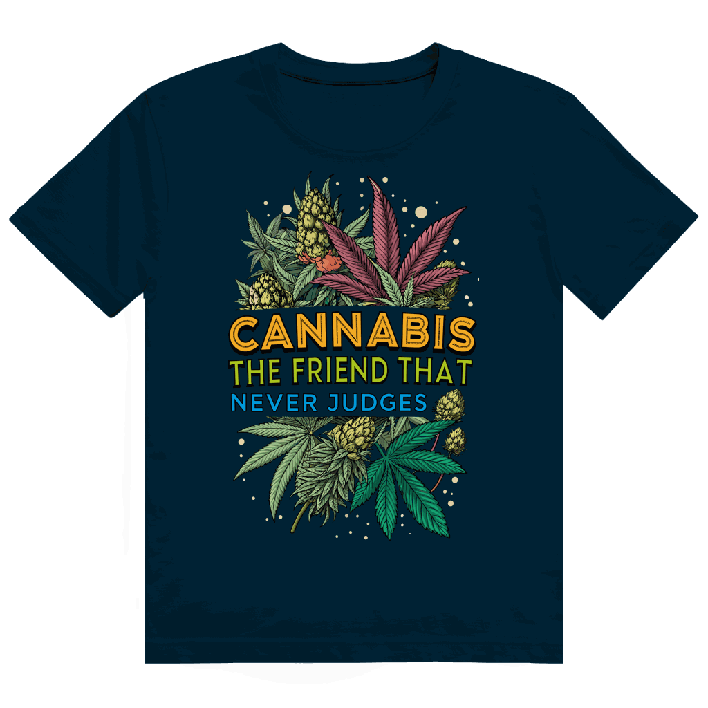 Heavy Cotton T-Shirt - Cannabis, The friend that never judges | Division420®