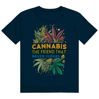 Heavy Cotton T-Shirt - Cannabis, The friend that never judges | Division420®