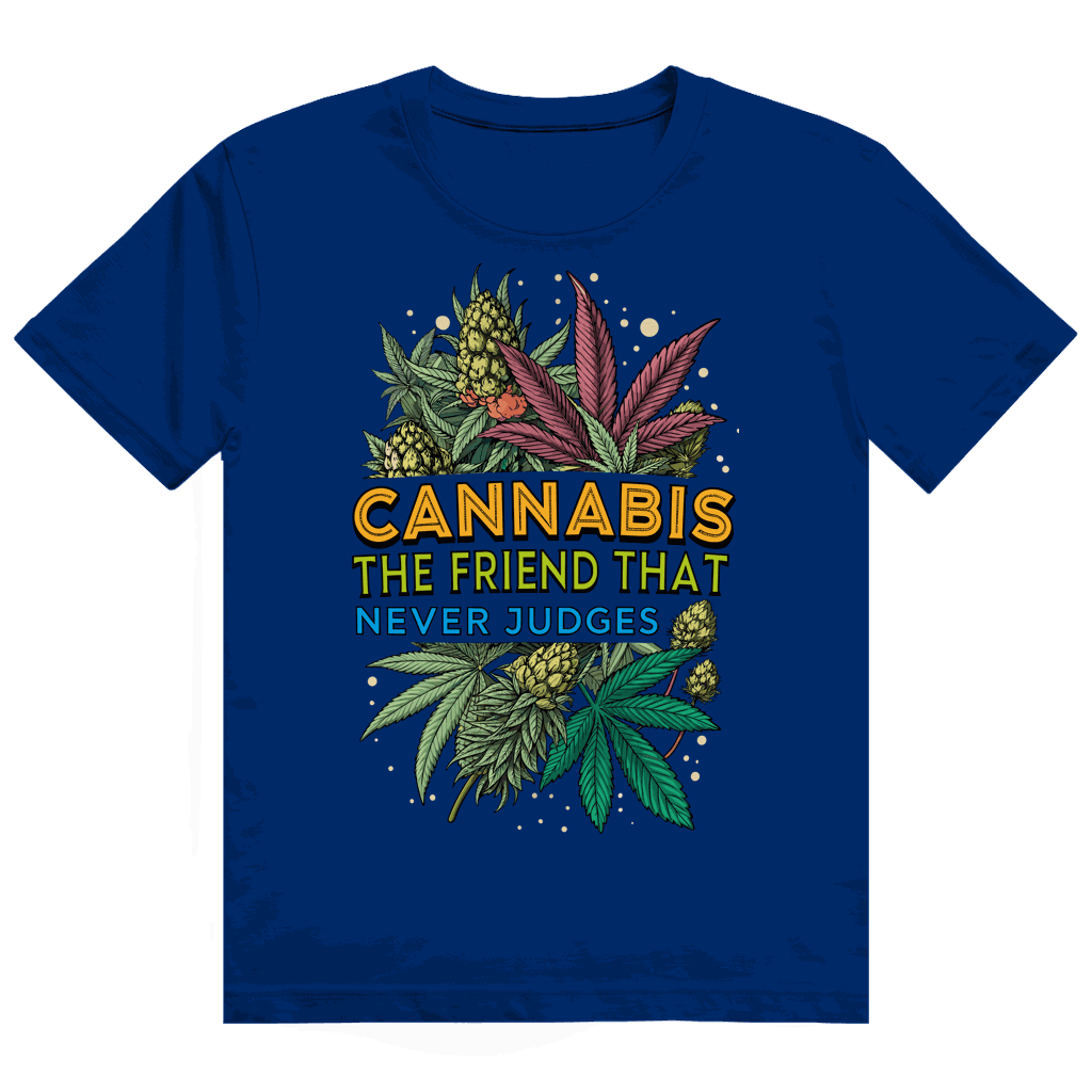 Heavy Cotton T-Shirt - Cannabis, The friend that never judges | Division420®