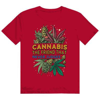 Heavy Cotton T-Shirt - Cannabis, The friend that never judges | Division420®