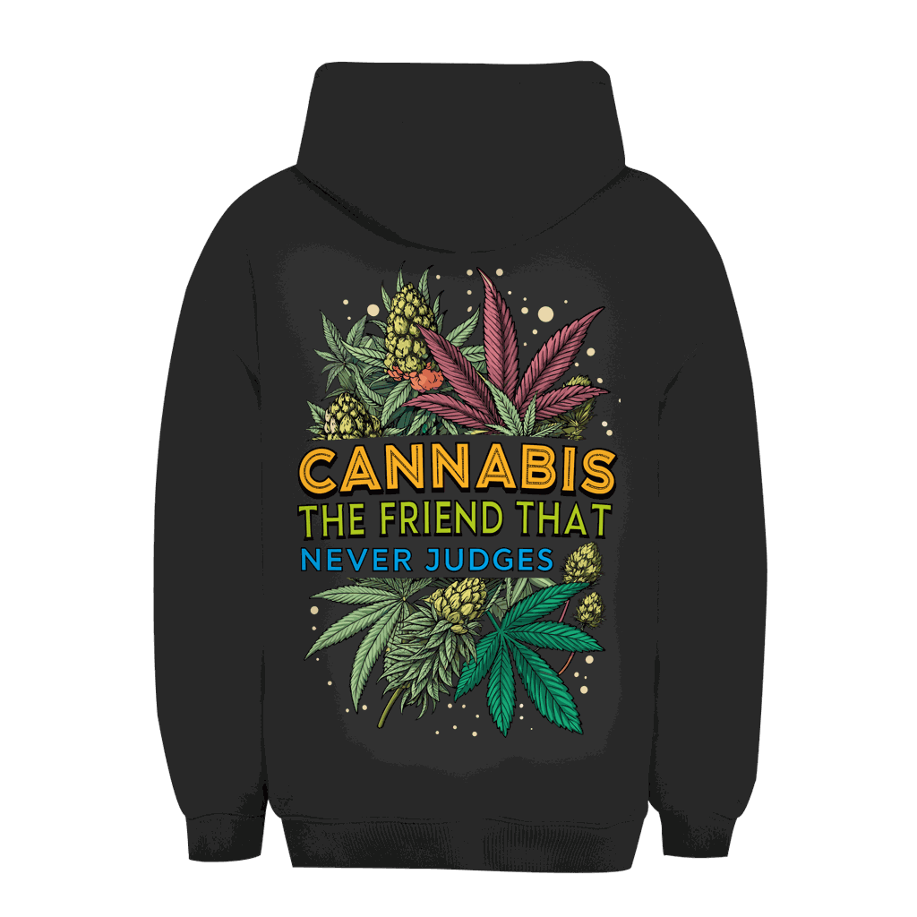 Unisex Oversize Hoodie - Cannabis, The friend that never judges | Division420®