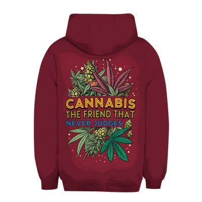 Unisex Oversize Hoodie - Cannabis, The friend that never judges | Division420®