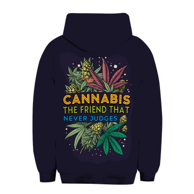 Unisex Oversize Hoodie - Cannabis, The friend that never judges | Division420®