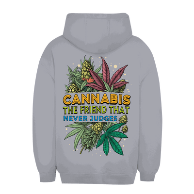 Unisex Oversize Hoodie - Cannabis, The friend that never judges | Division420®