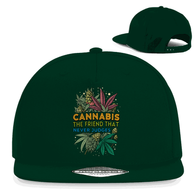 Snapback Rapper Cap - Cannabis, The friend that never judges | Division420®
