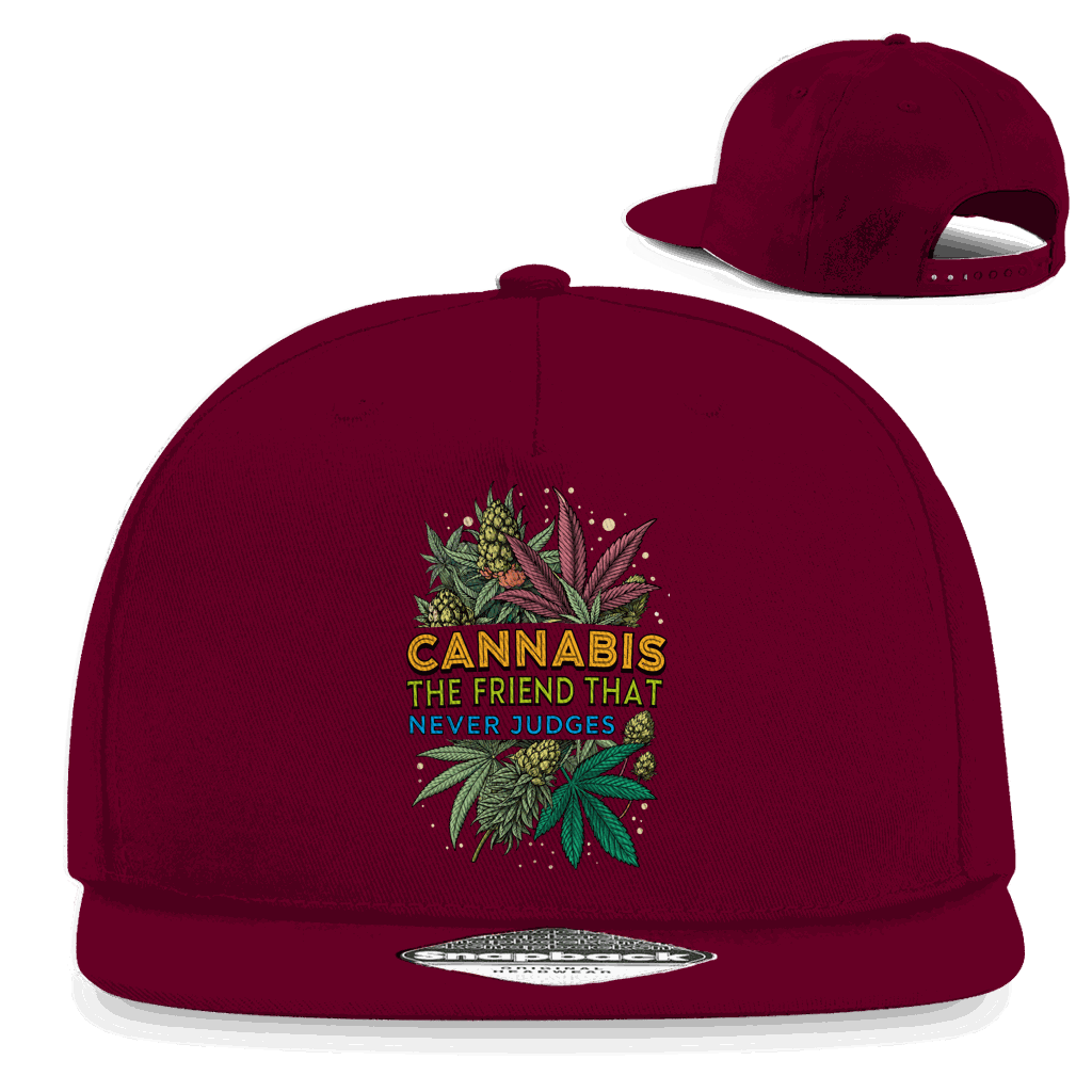 Snapback Rapper Cap - Cannabis, The friend that never judges | Division420®