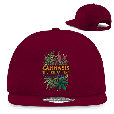 Snapback Rapper Cap - Cannabis, The friend that never judges | Division420®
