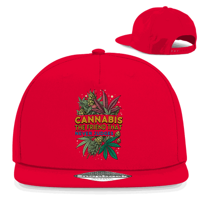 Snapback Rapper Cap - Cannabis, The friend that never judges | Division420®
