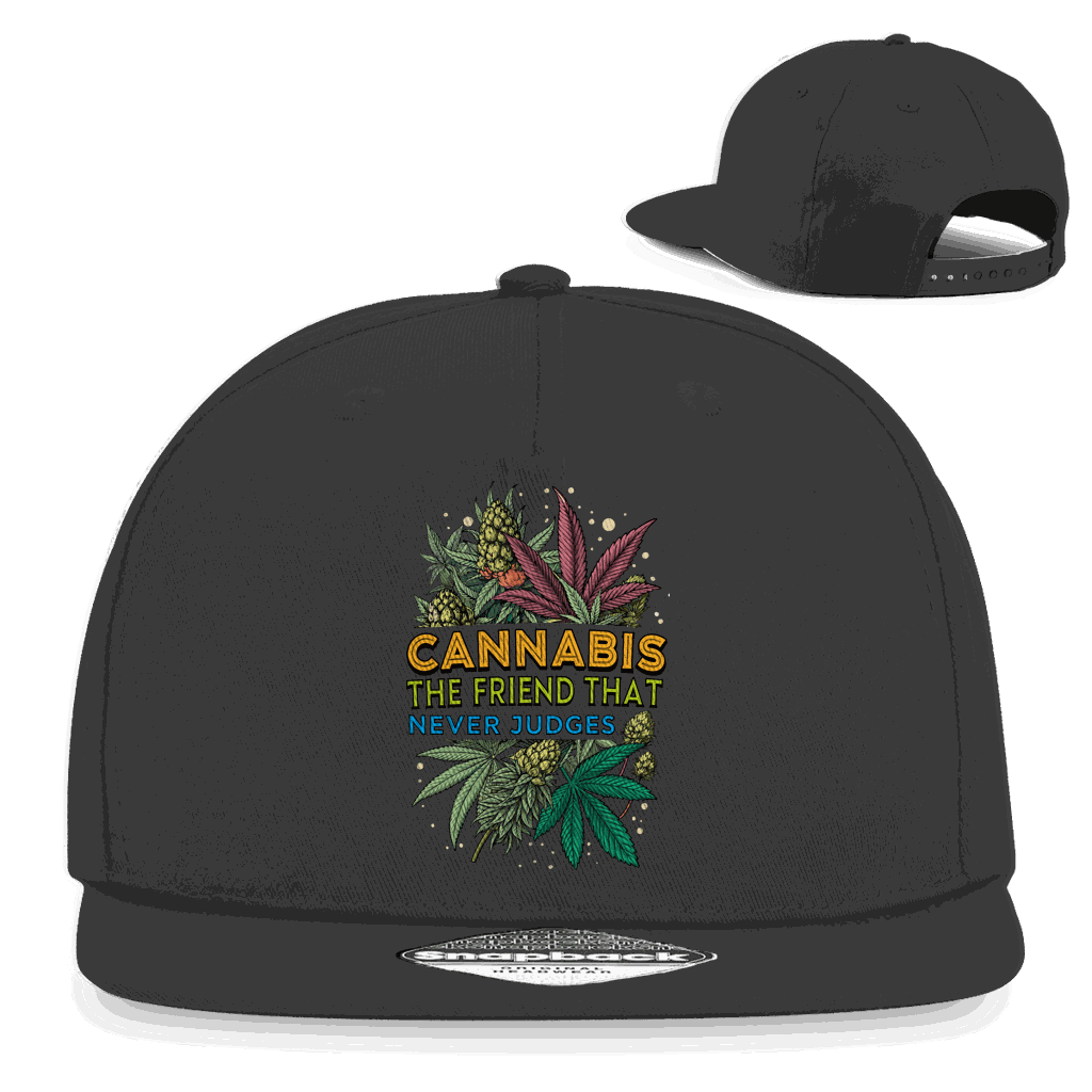 Snapback Rapper Cap - Cannabis, The friend that never judges | Division420®