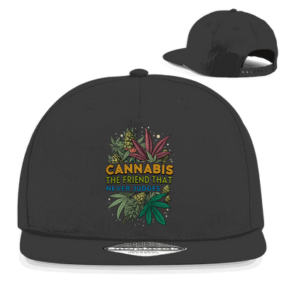 Snapback Rapper Cap - Cannabis, The friend that never judges | Division420®