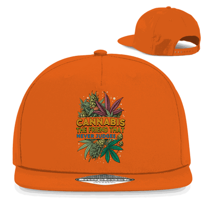 Snapback Rapper Cap - Cannabis, The friend that never judges | Division420®