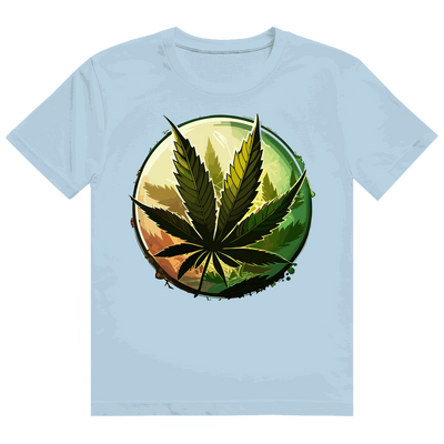 Heavy Cotton T-Shirt - Weed Leaf Art Print | Division420®