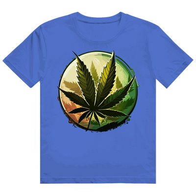 Heavy Cotton T-Shirt - Weed Leaf Art Print | Division420®