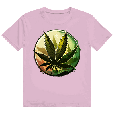 Heavy Cotton T-Shirt - Weed Leaf Art Print | Division420®