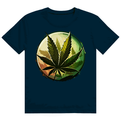 Heavy Cotton T-Shirt - Weed Leaf Art Print | Division420®