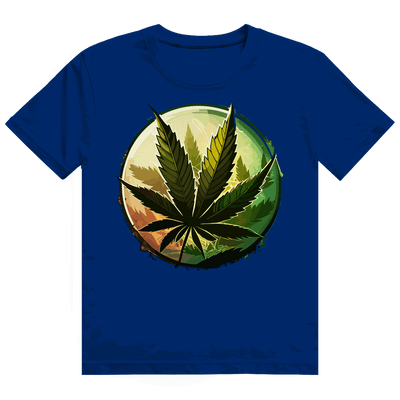 Heavy Cotton T-Shirt - Weed Leaf Art Print | Division420®