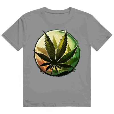 Heavy Cotton T-Shirt - Weed Leaf Art Print | Division420®