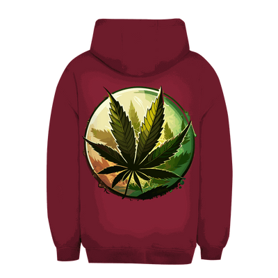 Unisex Oversize Hoodie - Weed Leaf Art Print | Division420®