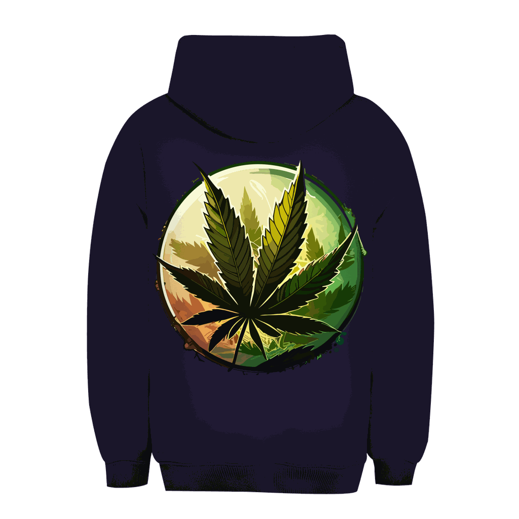 Unisex Oversize Hoodie - Weed Leaf Art Print | Division420®