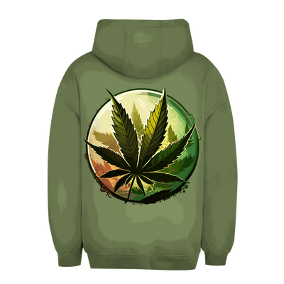 Unisex Oversize Hoodie - Weed Leaf Art Print | Division420®