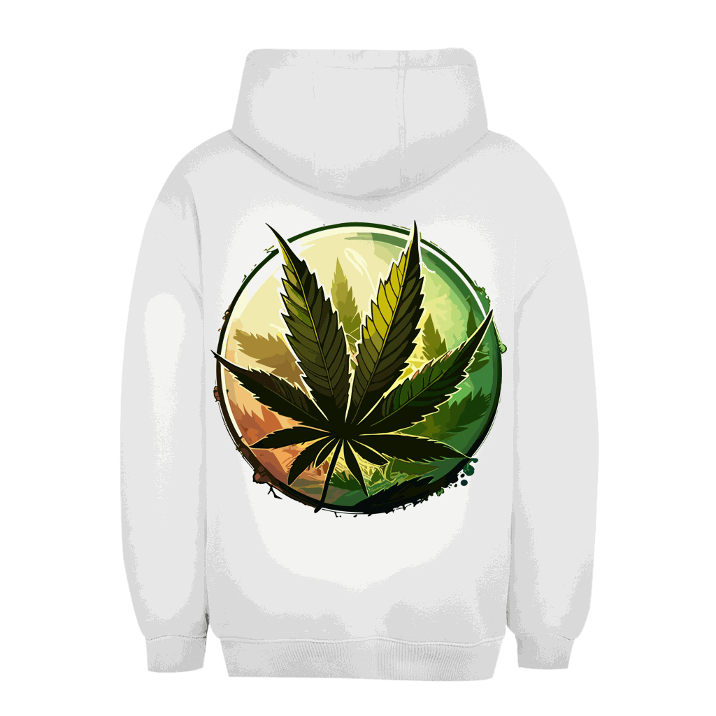 Unisex Oversize Hoodie - Weed Leaf Art Print | Division420®