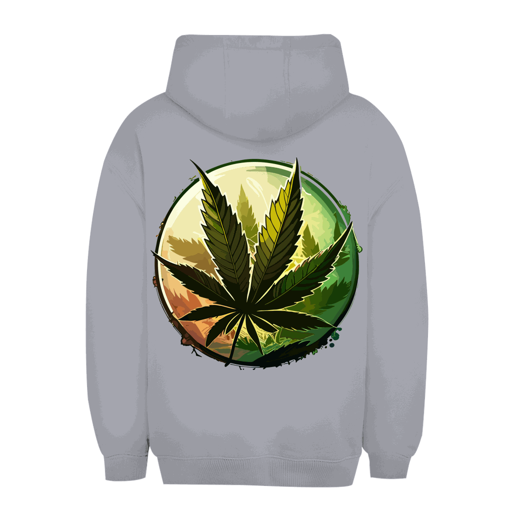 Unisex Oversize Hoodie - Weed Leaf Art Print | Division420®