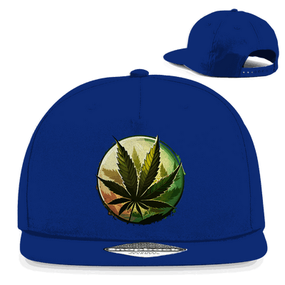 Snapback Rapper Cap - Weed Leaf Art Print | Division420®