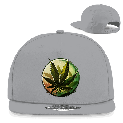 Snapback Rapper Cap - Weed Leaf Art Print | Division420®