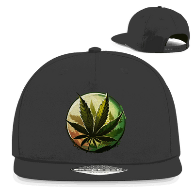 Snapback Rapper Cap - Weed Leaf Art Print | Division420®