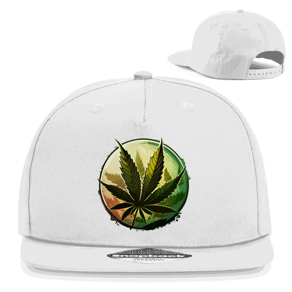Snapback Rapper Cap - Weed Leaf Art Print | Division420®