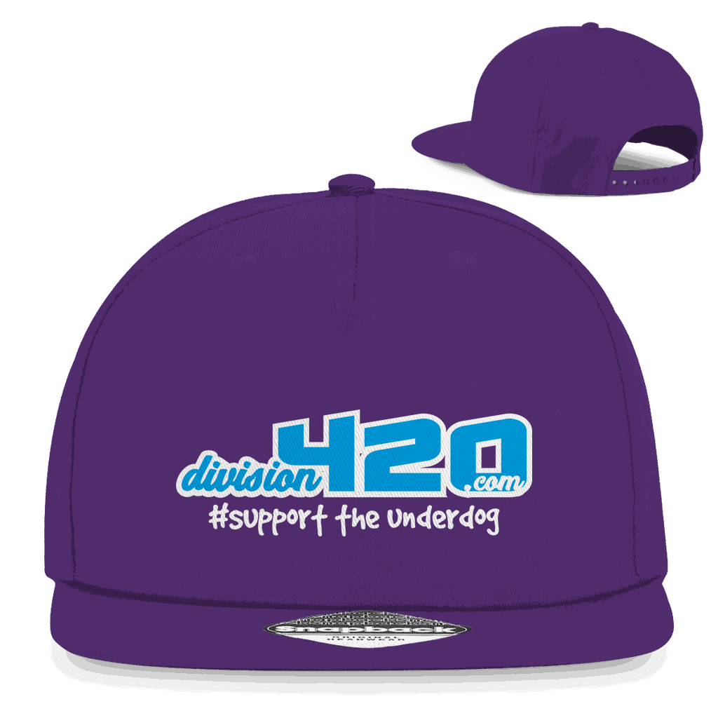 Snapback Rapper Cap D420 - Support the Underdog | Division420®