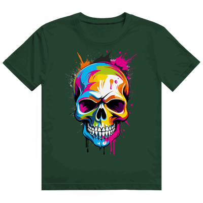Heavy Cotton T-Shirt - Skull Art | Division420®