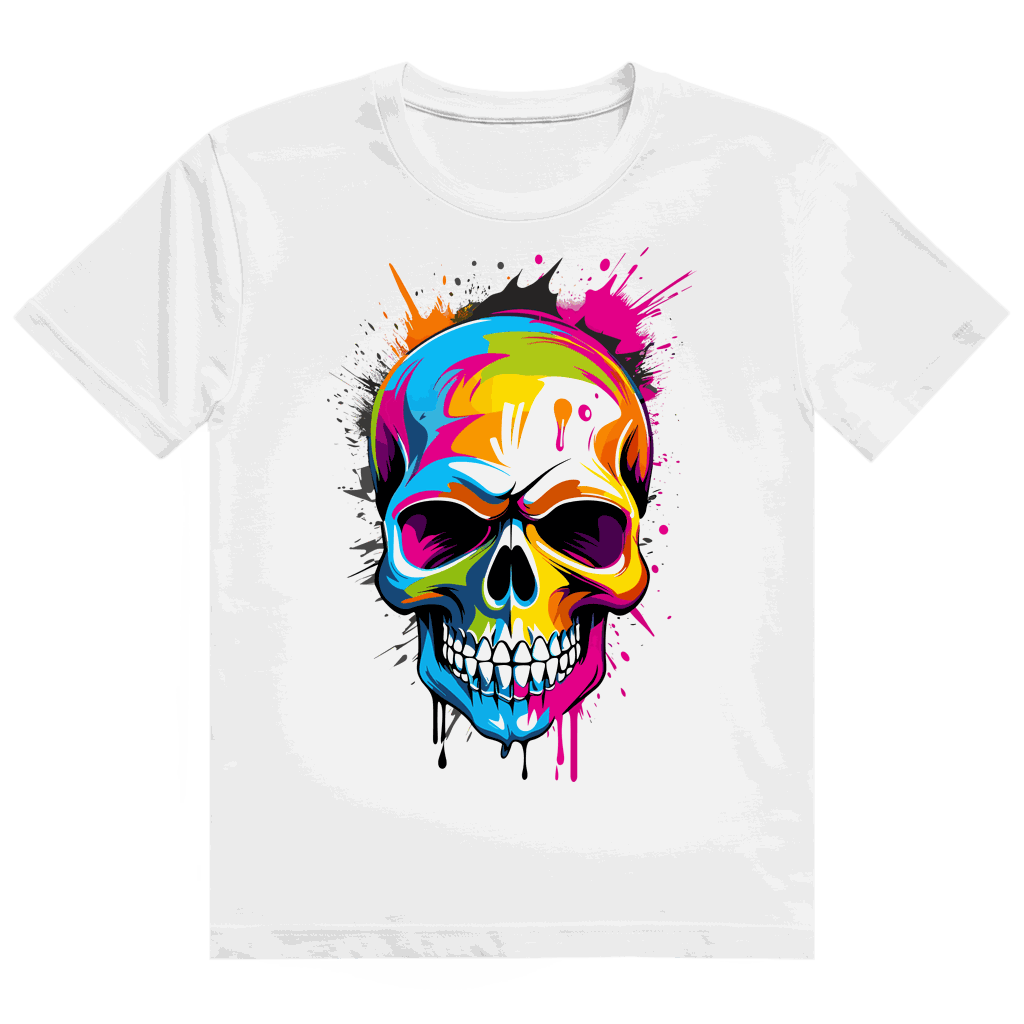 Heavy Cotton T-Shirt - Skull Art | Division420®
