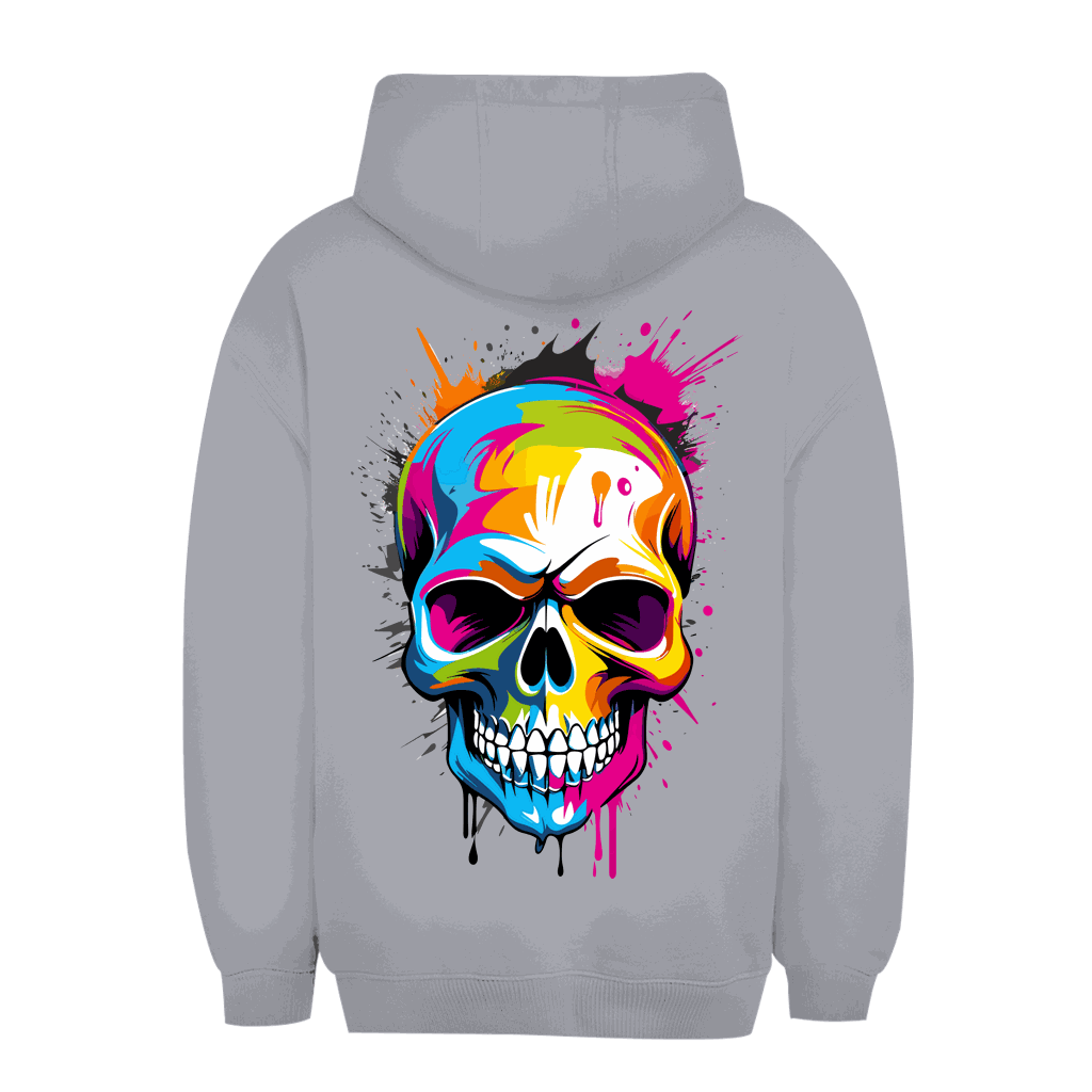 Unisex Oversize Hoodie von Division420 mit Totenkopf-Design und entspanntem urbanem Stil