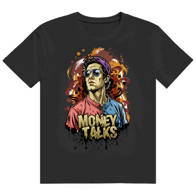 Division420 Heavy Cotton T-Shirt Money Talks in weiß mit modernem Tubular Fit und nachhaltiger Baumwolle