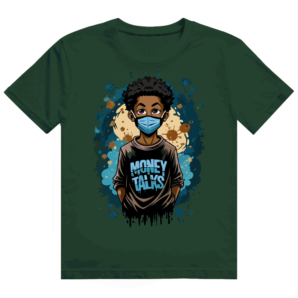 Heavy Cotton T-Shirt - Money Talks Art Print | Division420®