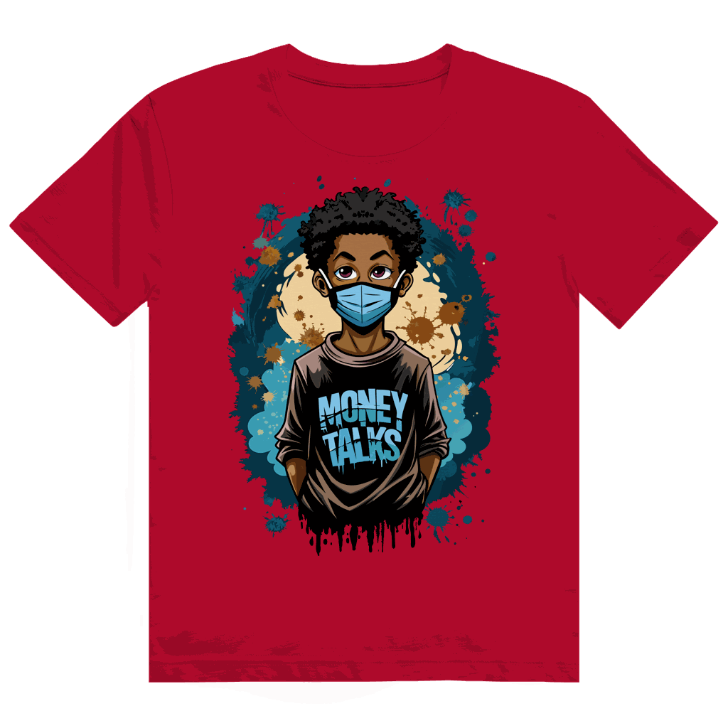 Heavy Cotton T-Shirt - Money Talks Art Print | Division420®