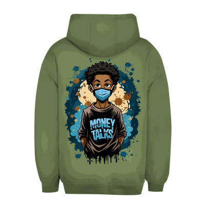 Unisex Oversize Hoodie - Money Talks Art Print | Division420®