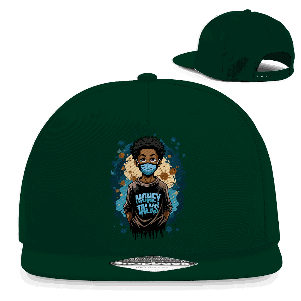 Snapback Rapper Cap - Money Talks Art Print | Division420®