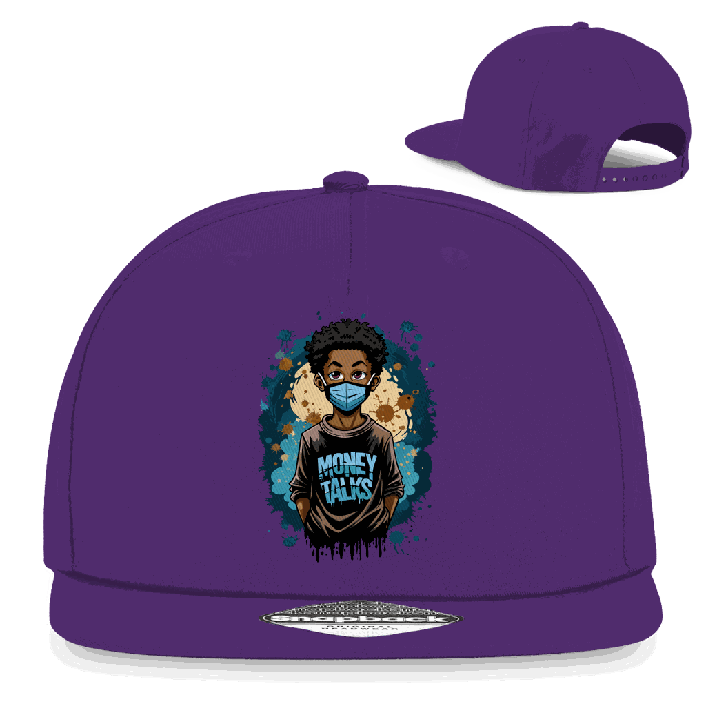 Snapback Rapper Cap - Money Talks Art Print | Division420®