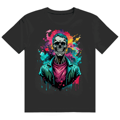 Heavy Cotton T-Shirt - Skull Print Art | Division420®