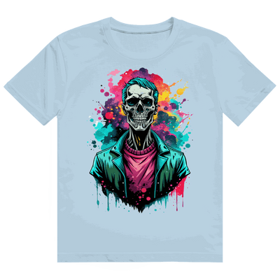 Heavy Cotton T-Shirt - Skull Print Art | Division420®