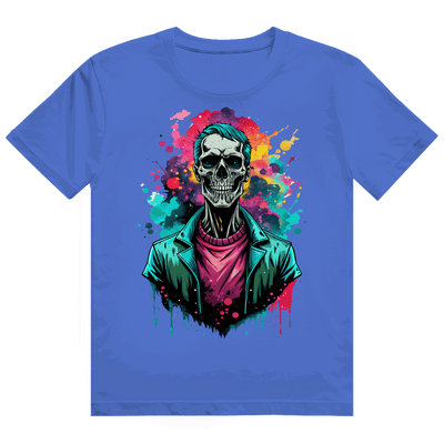 Heavy Cotton T-Shirt - Skull Print Art | Division420®