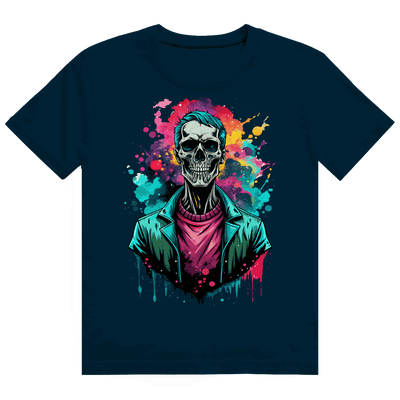 Heavy Cotton T-Shirt - Skull Print Art | Division420®