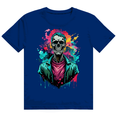 Heavy Cotton T-Shirt - Skull Print Art | Division420®
