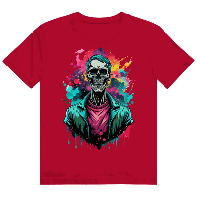Heavy Cotton T-Shirt - Skull Print Art | Division420®
